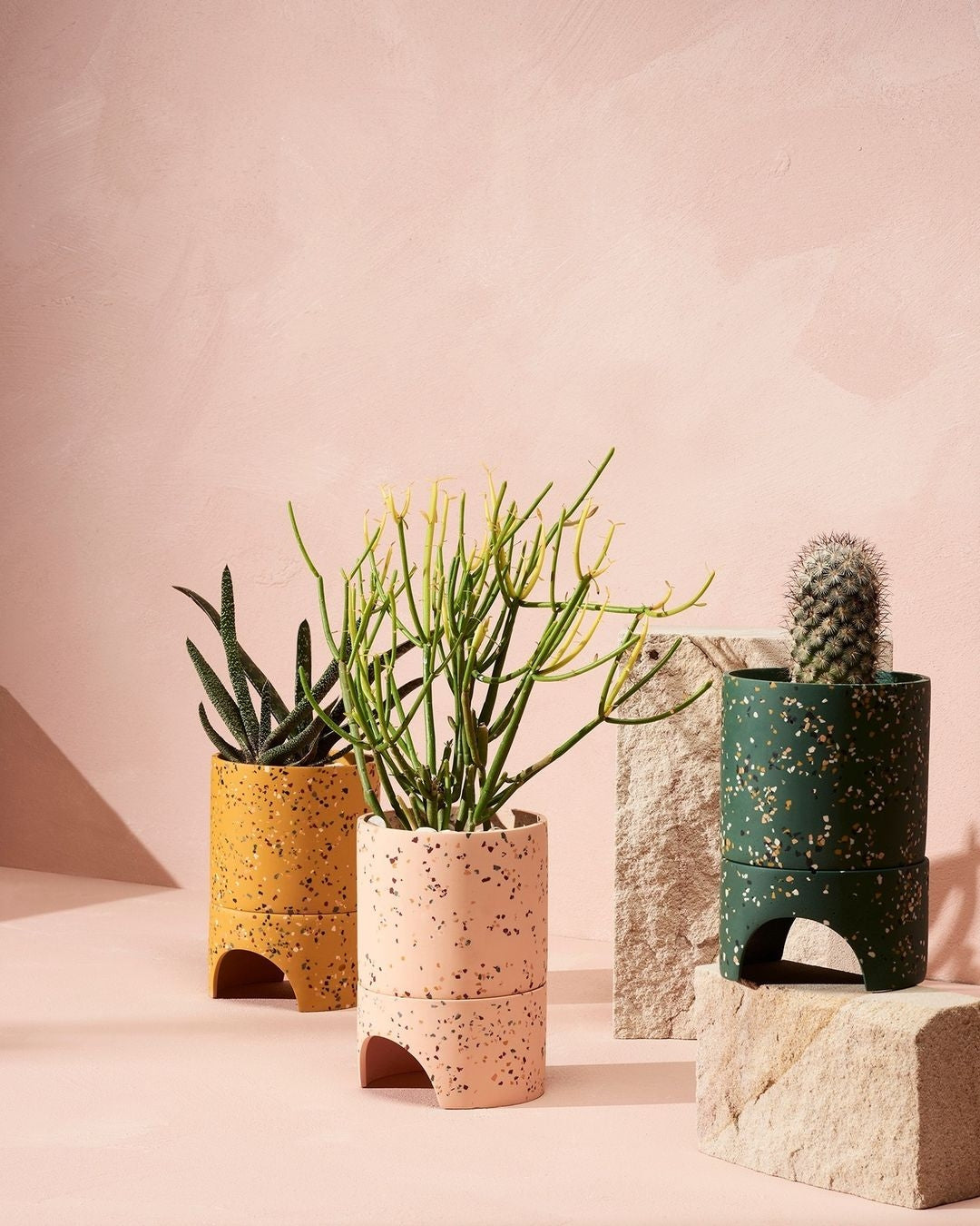 Archie Pot - Emerald Terrazo